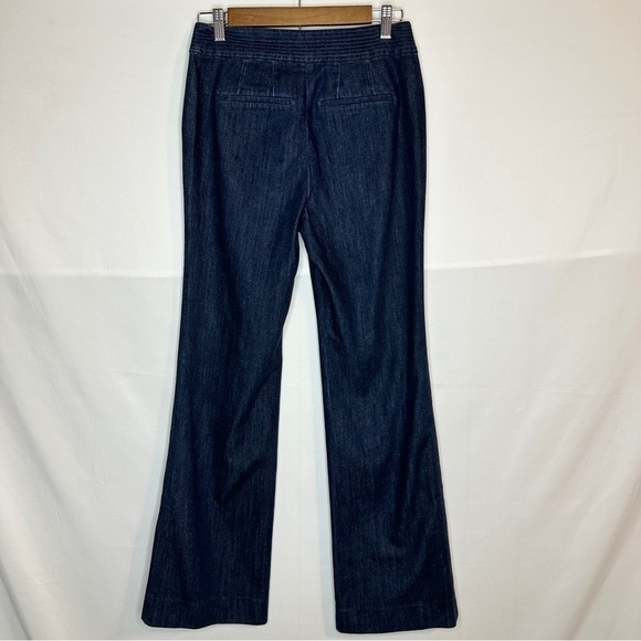 Chico’s The Platinum Trouser Belted Wide Leg Pleated Denim Pants Size 00 / US 2 - Picture 7 of 16